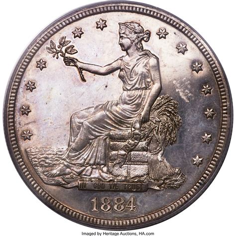 1884 T$1 PR63 PCGS.... Proof Trade Dollars | Lot #5735 | Heritage Auctions