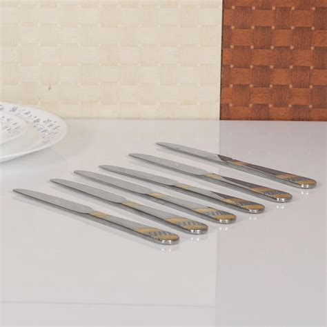 Buy FNS Imperio Dessert Knife-Set Of 6 Pcs. from FNS at just INR 1920.0