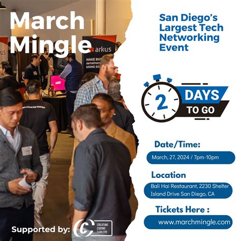 The countdown begins. Two days until March Mingle! This year marks the ...