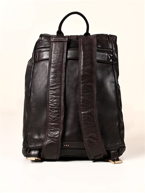 Samba : Real Leather Brown Backpack by art n vintage