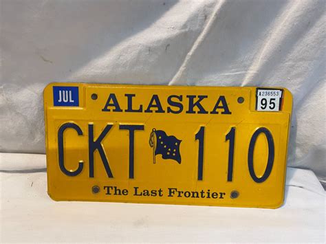 Alaska license plate