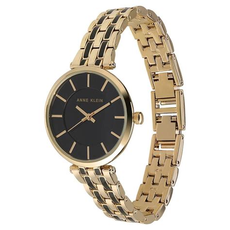 Buy Online Anne Klein Quartz Analog Black Dial Metal Strap Watch for ...