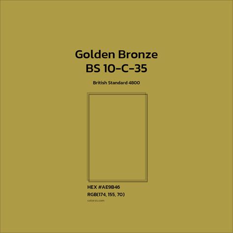 About BS 10-C-35 - Golden Bronze Color - Color codes | matching colors ...