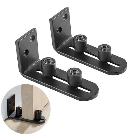 TeTupGa 2 Pack Sliding Barn Door Floor Guides, Flush Sliding Door ...