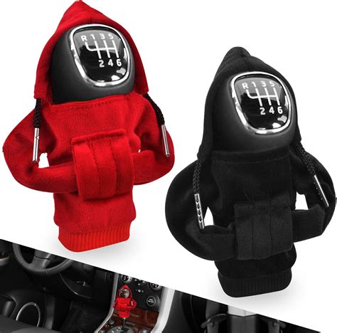 Car Gear Shift Cover, Creative Hoodie Car Gear Stick Cover, Bottle Caps ...