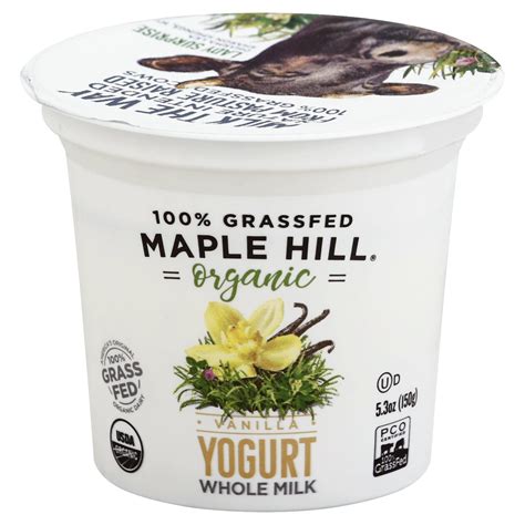 Maple Hill Creamery Yogurt, Whole Milk, Vanilla 5.3 oz | shipt