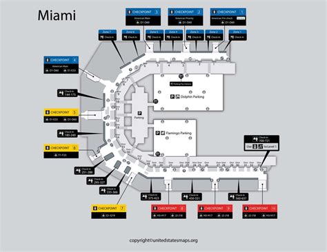Miami Airport Map | Map of Miami Airport Concourses