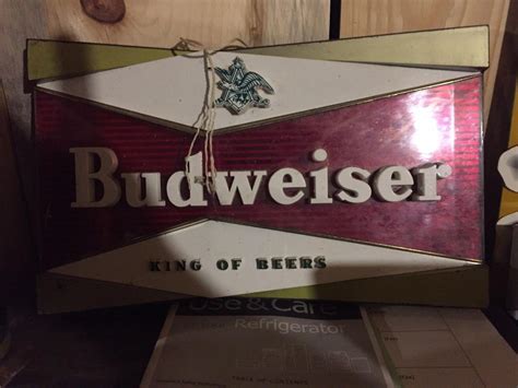 Vintage Budweiser Bar Sign | #1894724584