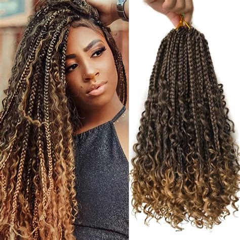 14in Boho Box Braids Crochet Hair Extensions - Wavy India | Ubuy