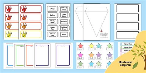 Montessori Home Corner Labels | Twinkl Educational Resources