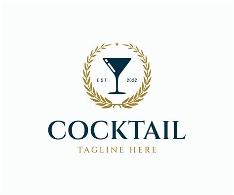 Cocktail Bar Logo Template. Bar Logo Design. 10624625 Vector Art at Vecteezy