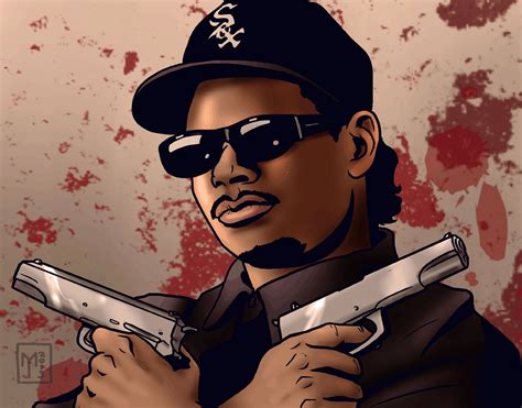 🔥 Free Download Eazy E Nwa Gangsta Rapper Rap Hip Hop Weapon Gun D ...