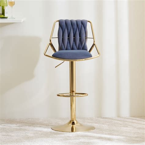 Buy Noura Bar Chair - Grey from Home Centre at just INR 11249.0