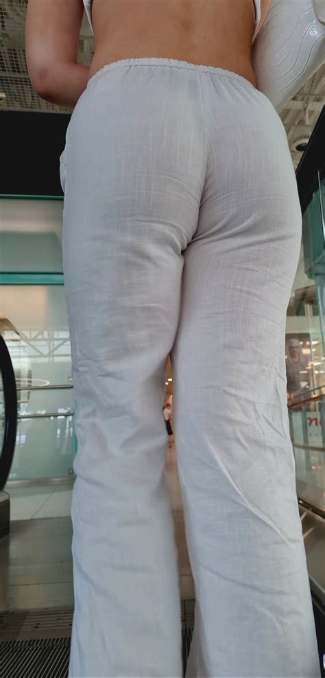 White pants, black thong 🔥🍑 VTL - Spandex, Leggings & Yoga Pants - Forum