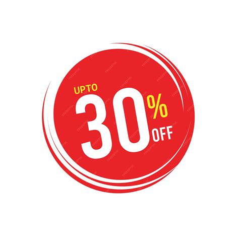 Premium Vector | Up to 30 discount, offer logo design. discount badge