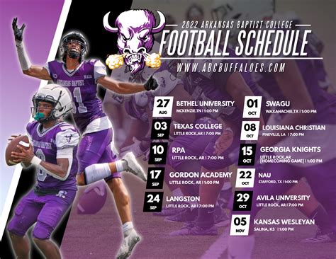 ABC FOOTBALL SCHEDULE 2022 – Arkansas Baptist College