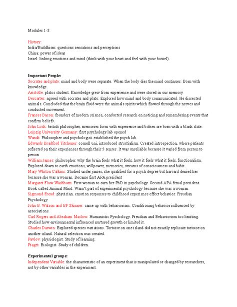 AP Psych Study Guide - Modules 1- History: India/Buddhism: questions ...