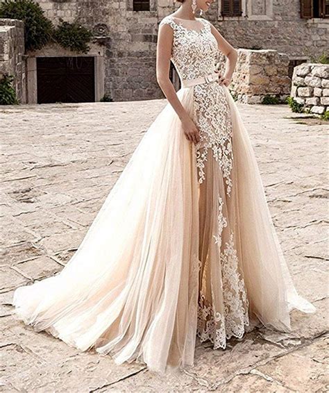 Wedding Dresses With Detachable Skirt