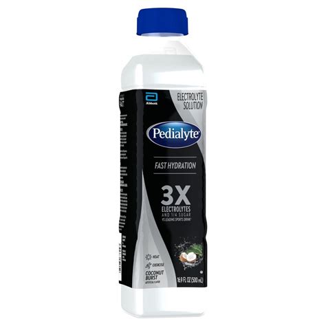 Pedialyte Electrolyte Solution Coconut Ready-to-Drink - 16.9 fl oz 500 ...