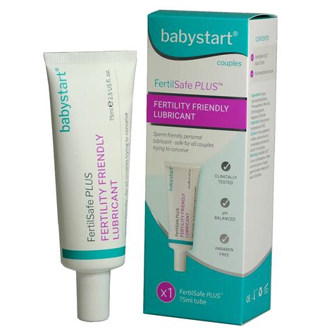Fertility Friendly Lubricant 75ml Tube Babystart FertilSafe PLUS ...