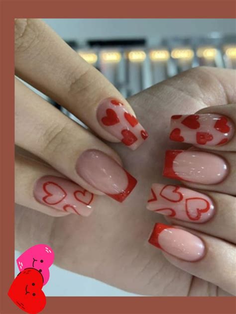 valentine nails glue on