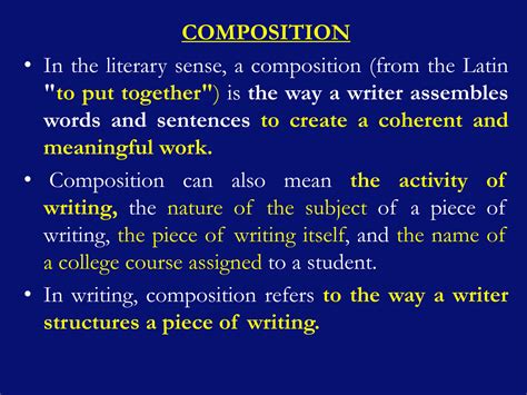 SOLUTION: Techniques of composition - Studypool