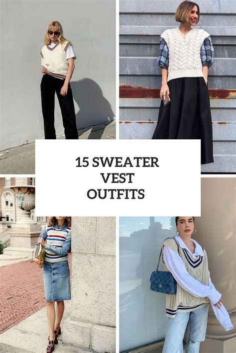 15 Awesome Looks With Sweater Vests For Ladies - Styleoholic