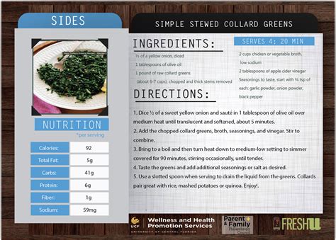 Side Dish Recipes • Wellness & Health Promotion Services • UCF