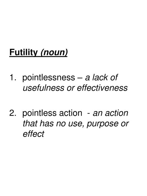 PPT - Futility PowerPoint Presentation, free download - ID:4555777