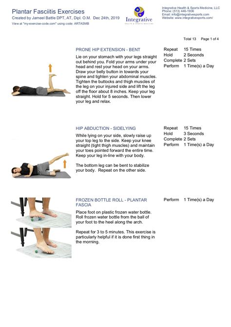 Plantar Fasciitis Therapy Exercises Plantar Fasciitis Treatment Plan
