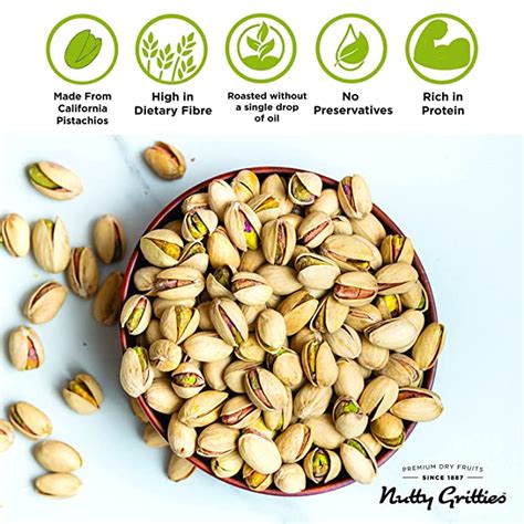 California Pistachios Roasted & Lightly Salted - 200g – Nutty Gritties