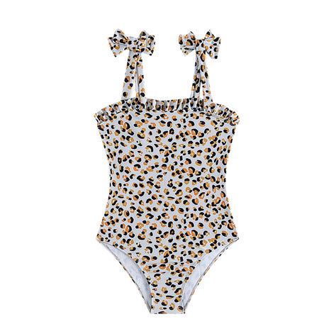 Big Girls One-Piece Swimsuit Bikini Set Swimwear Khaki,13-14Y Teen One ...