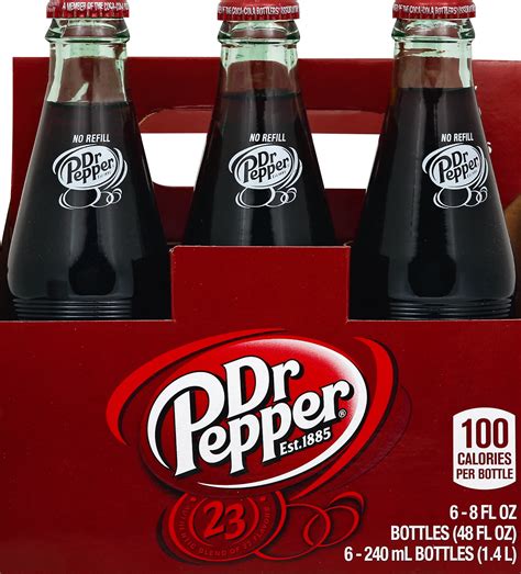 Dr Pepper Glass Bottles - Shop Soda at H-E-B