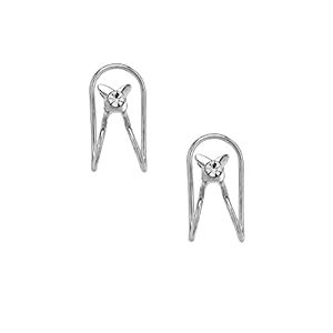 Buy FemNmas Contemporary Metal Alloy and Pearl Bow Non Pierced Ear Clip ...