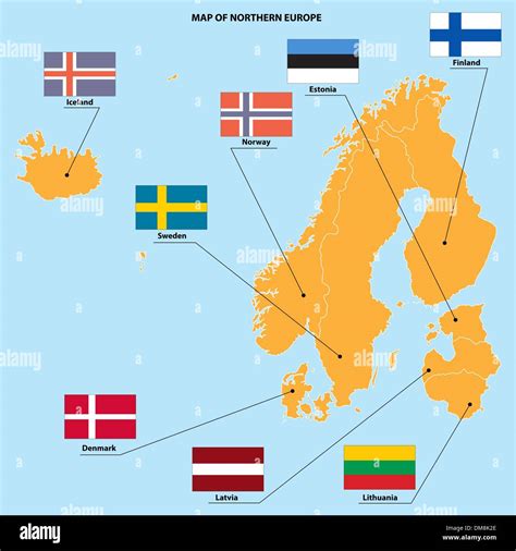 5 Free Large Printable Map Of Northern Europe With Countries | World ...