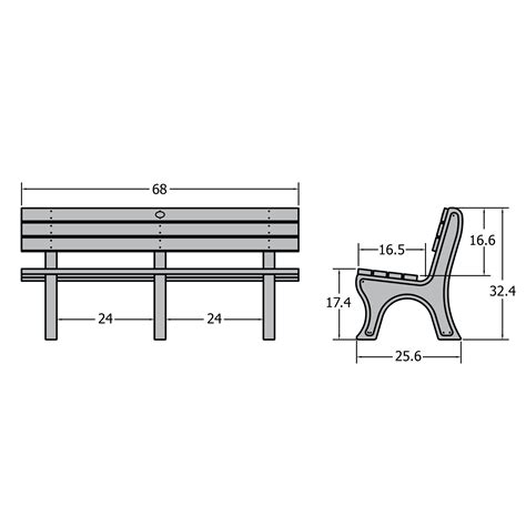 Park Bench Dimensions