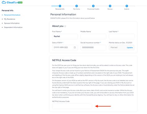 Image result for CRA NETFILE Access Code Notice of Assessment