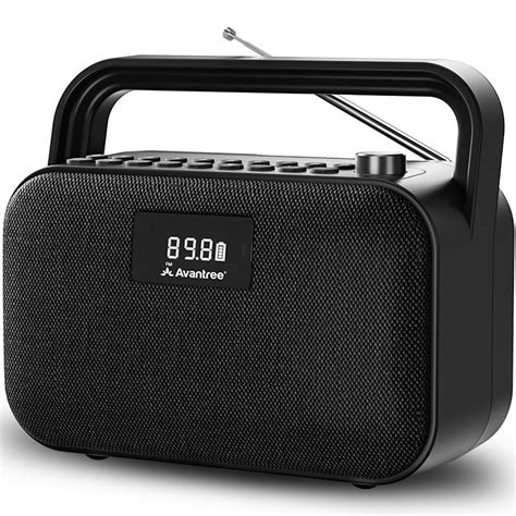 Amazon.com: Avantree PowerByte - Portable FM Radio Digital with Powerful 30W Stereo Bluetooth ...