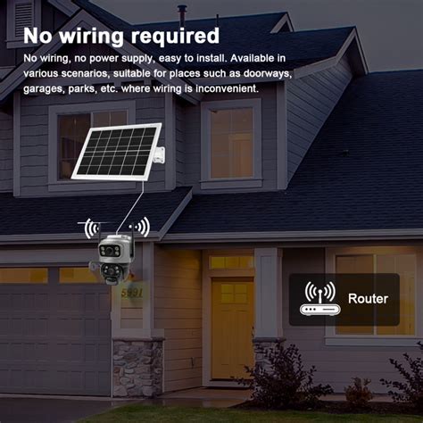 Wi-Fi Dual-Lens (5MP+5MP) Solar Wire-Free Battery Outdoor Waterproof C ...
