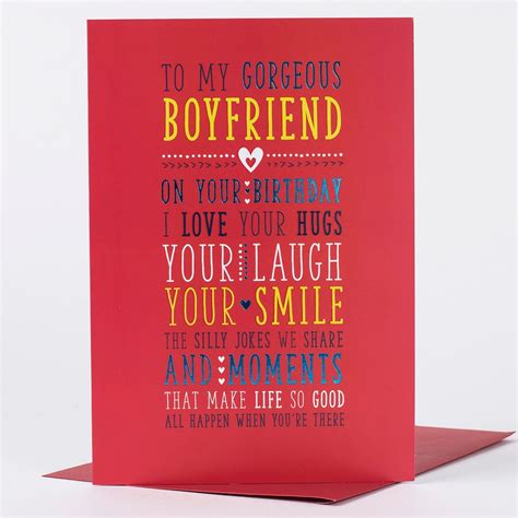 Saying For Boyfriend Birthday Cards Notonthehighstreet Candacefaber