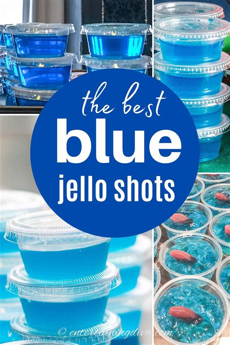 Blue raspberry jello shots – Artofit