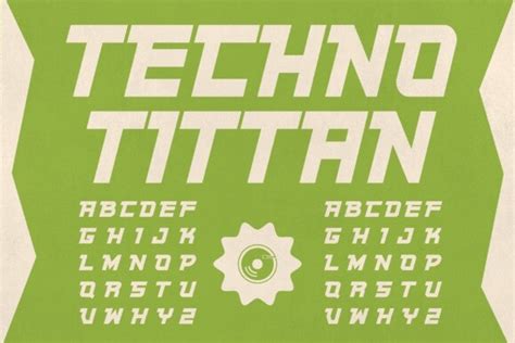 Techno Typewriter Font 的图像结果