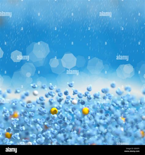 Water (in blue) is a chemical compound containing oxygen and hydrogen ...