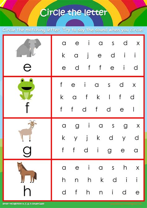 Letter recognition wug – Artofit