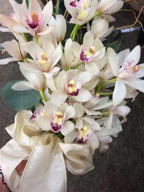 Cymbidium Orchid Bridal Bouquet | Flower bouquet wedding, Orchid bridal ...