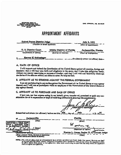 Free Florida Affidavit Template Of Sample Notarized Document New York ...