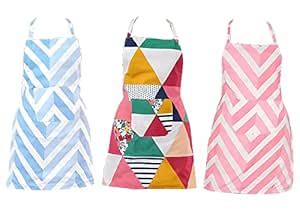 Buy FAIRY HOME™ Water Proof 3D Print Multi Color Apron With Pocket For ...