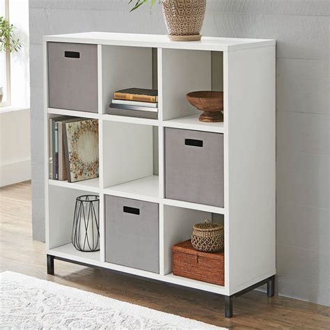 Fantastic 9 Cube Storage Unit Dark Floating Shelves