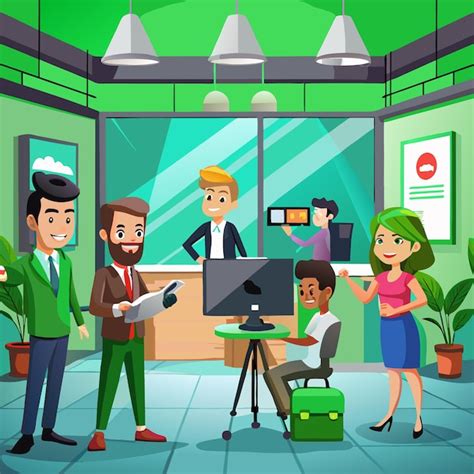 Group of People Standing in a Room Talking 的图像结果