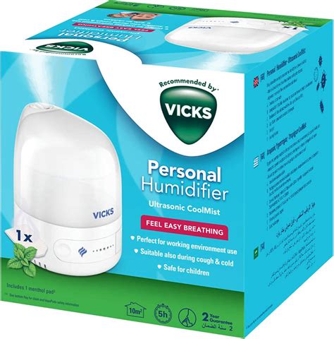 Vicks Personal Cool Mist Ultrasonic Humidifier, Quiet Ultrasonic ...